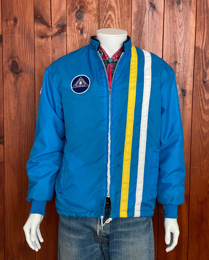 Size M. Vintage 70s nylon lined racing jacket Made In USA-AJ357 Studio