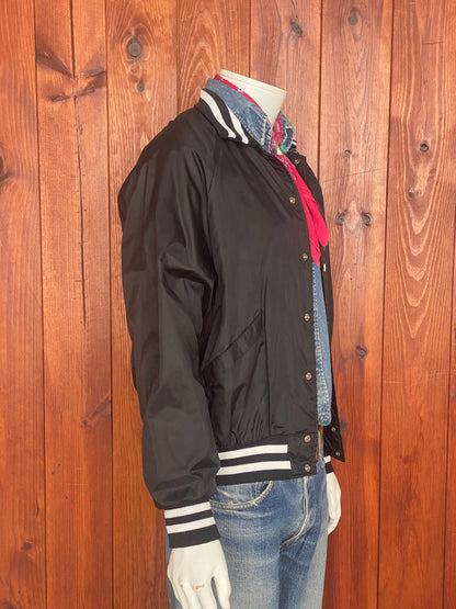 Size L. 70s Merritt Athletic Club Vintage Satin Jacket | Made In USA-AJ357 Studio