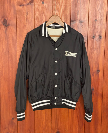 Size L. 70s Merritt Athletic Club Vintage Satin Jacket | Made In USA-AJ357 Studio