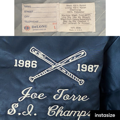 Vintage 1987 Baseball Satin Jacket - Size L | Made in USA Authenticity-AJ357 Studio