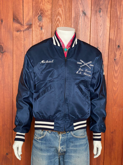 Vintage 1987 Baseball Satin Jacket - Size L | Made in USA Authenticity-AJ357 Studio