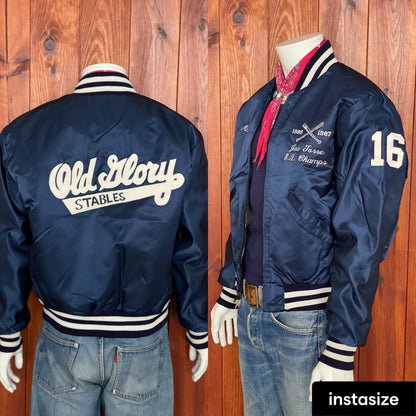 Vintage 1987 Baseball Satin Jacket - Size L | Made in USA Authenticity-AJ357 Studio
