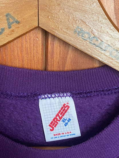 Size XL. Made In USA Vintage 80s Pirates ECU sweatshirt made by Jerzees-AJ357 Studio