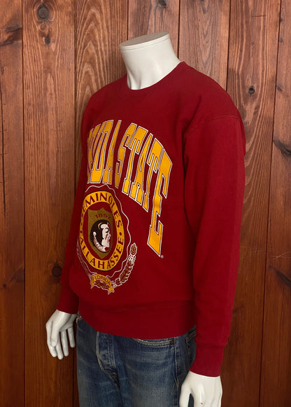 Size Med. Made In USA Florida State Seminoles 90s vintage sweatshirt made by Nutmeg-AJ357 Studio