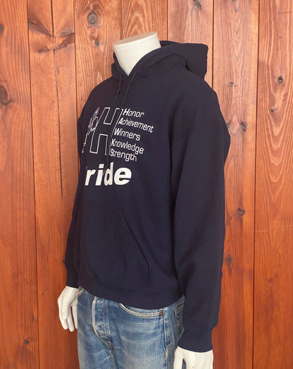 Vintage Hawks Hooded Sweatshirt - Size Large | Gildan Craftsmanship-AJ357 Studio