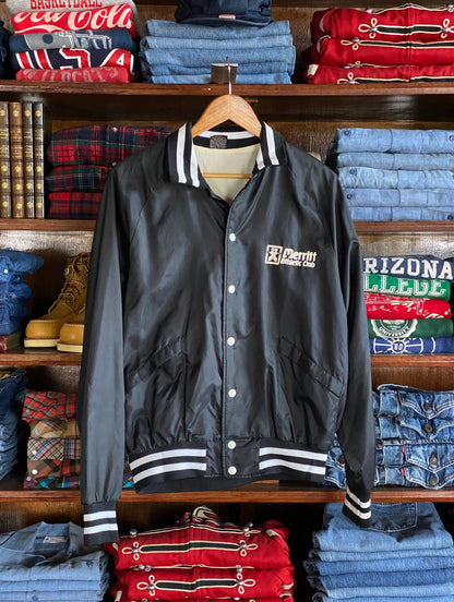 Size L. 70s Merritt Athletic Club Vintage Satin Jacket | Made In USA-AJ357 Studio