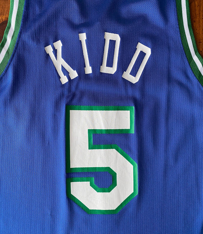 Size 40. VTG 90s NBA Champion Dallas #5 Kidd jersey Made In USA-AJ357 Studio