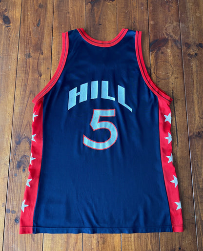 Authentic Champion USA Team #5 Hill NBA Basketball Jersey - Size 48-AJ357 Studio