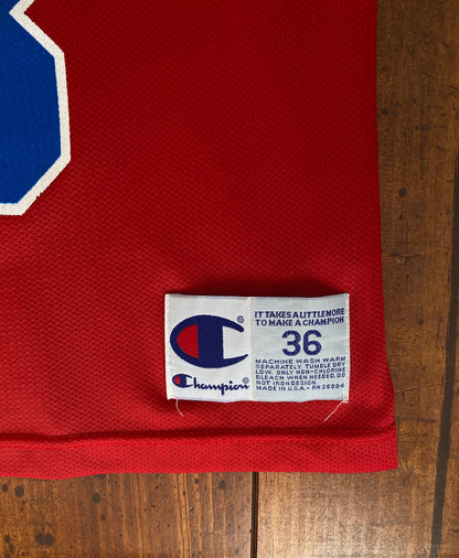 Piston 90s Vintage NBA Jersey #33 Hill - Size 36, Made in USA by Champion-AJ357 Studio