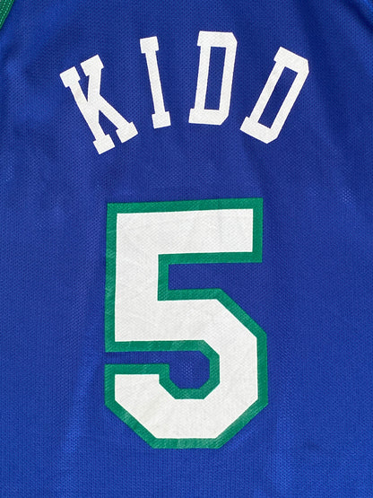 Size 36. VTG 90s NBA Dallas #5 Kidd jersey Made In USA by Champion-AJ357 Studio