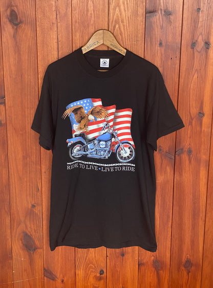 Large. 90s Harley Davidson vintage t shirt Made In USA-AJ357 Studio