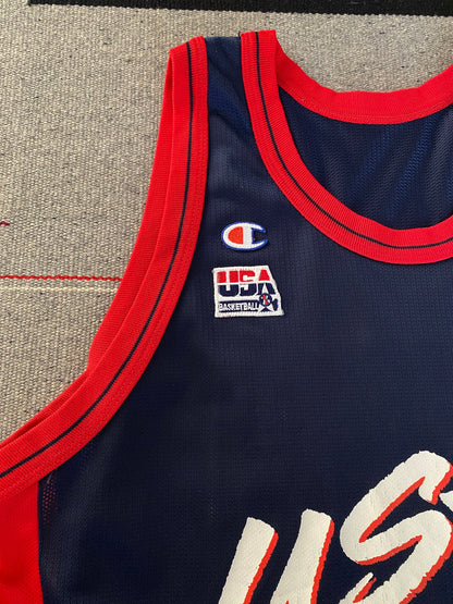 Size 48 David Robinson #14 Vintage Dream Team Olympic Champion NBA Jersey | Made in USA-AJ357 Studio