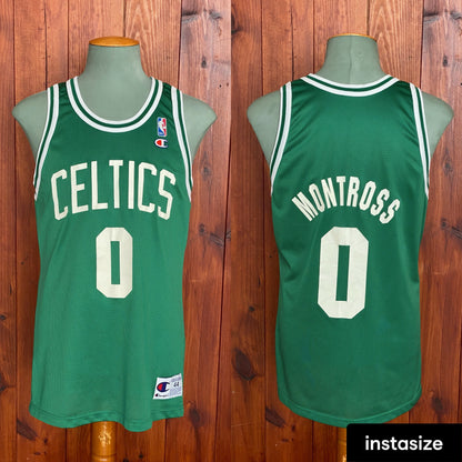 Authentic Size 44 Eric Montross #0 Celtics Vintage 90s Jersey | Made in USA by Champion-AJ357 Studio