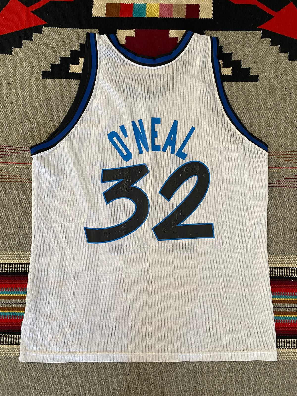 Size 48 #32 O'Neal Magic Orlando 90s Champion NBA Jersey - Vintage Basketball Apparel-AJ357 Studio