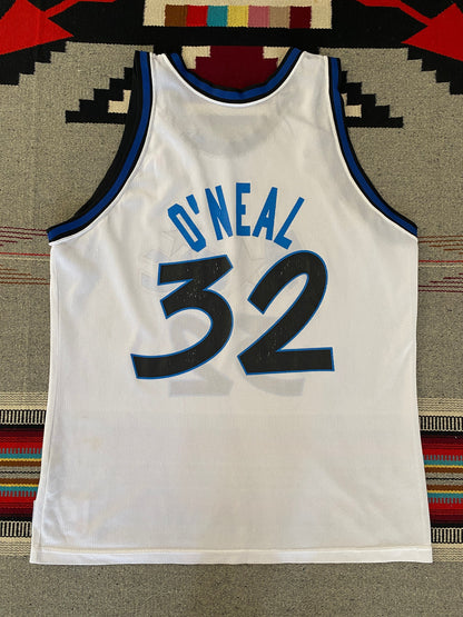 Size 48 #32 O'Neal Magic Orlando 90s Champion NBA Jersey - Vintage Basketball Apparel-AJ357 Studio