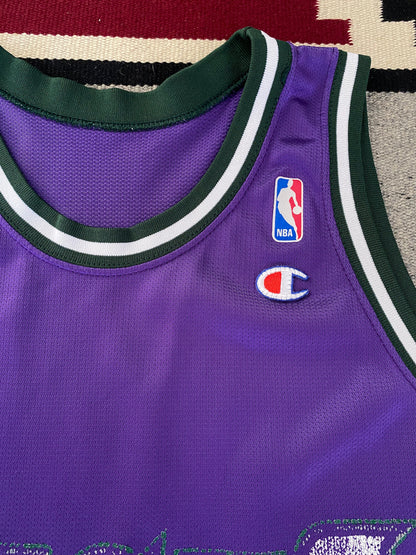 Size 48.#13 Glenn Robinson Bucks Vintage Champion NBA Jersey-AJ357 Studio
