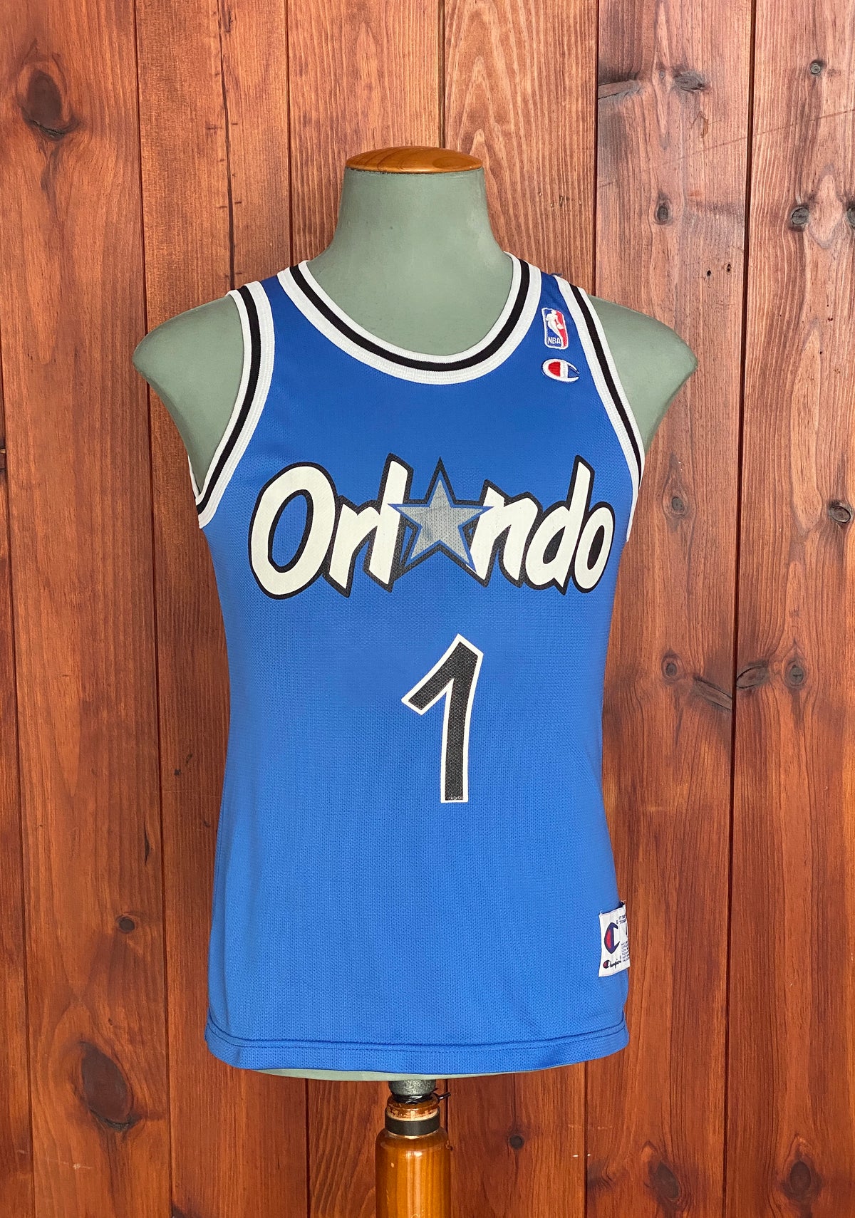 Size 40. #1 Hardaway Orlando 90s Champion NBA Jersey-AJ357 Studio