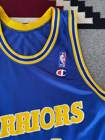 Vintage 90s Champion NBA Jersey - Size 44, Player Webber #17, Warriors-AJ357 Studio
