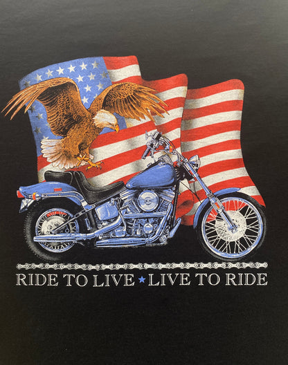 Large. 90s Harley Davidson vintage t shirt Made In USA-AJ357 Studio