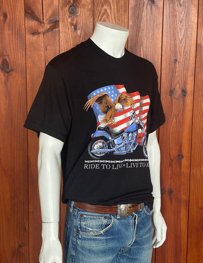 Large. 90s Harley Davidson vintage t shirt Made In USA-AJ357 Studio