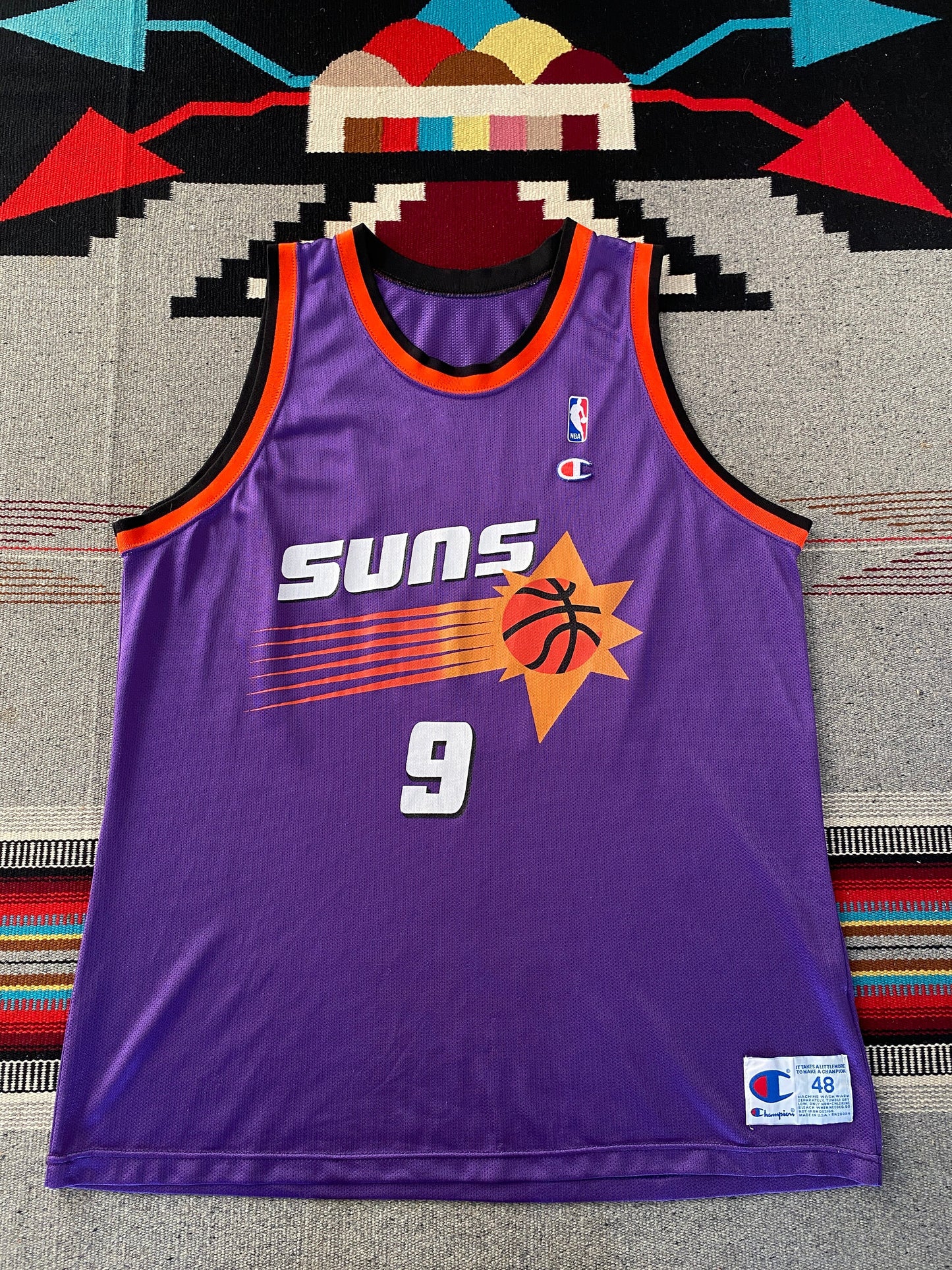 Vintage Suns NBA Jersey #9 Majerle - Size 48 | Made in USA by Champion