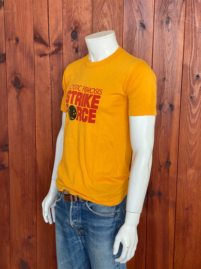 Vintage 80s Bowling Strike Force Cystic Fibrosis T-Shirt - Size M | Made in USA | Retro Tee-AJ357 Studio