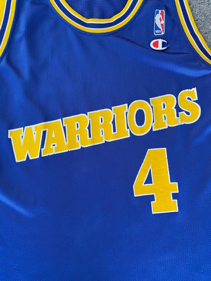Vintage 90s Champion NBA Jersey - Size 44, Player Webber #17, Warriors-AJ357 Studio