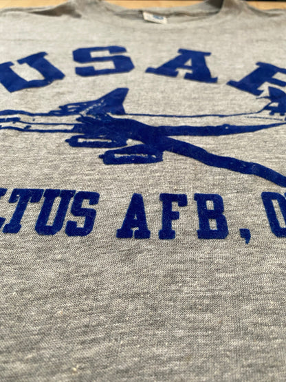 Large. USAF vintage 80s t shirt Made In USA-AJ357 Studio