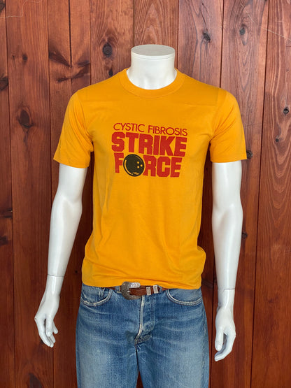 Vintage 80s Bowling Strike Force Cystic Fibrosis T-Shirt - Size M | Made in USA | Retro Tee-AJ357 Studio