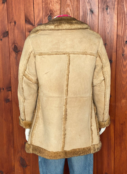 Vintage Shearling Ranger Coat Made in USA | Size 40 US (50 EU)-AJ357 Studio
