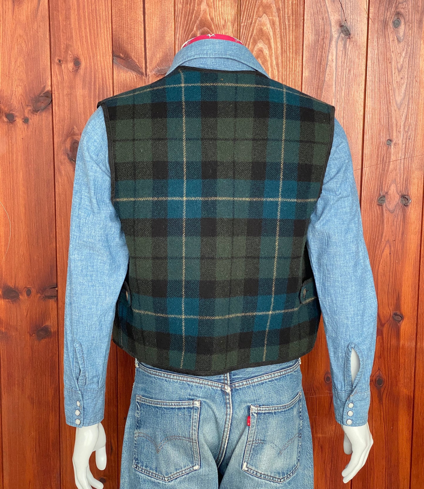 vintage woolrich wool vest made in usa size medium heritage outdoor style aj357 studio