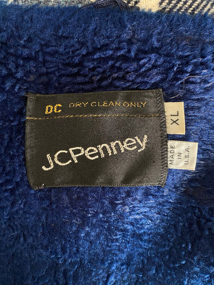 size XL. 70s Vintage JC Penney plaid jacket Made in USA-AJ357 Studio