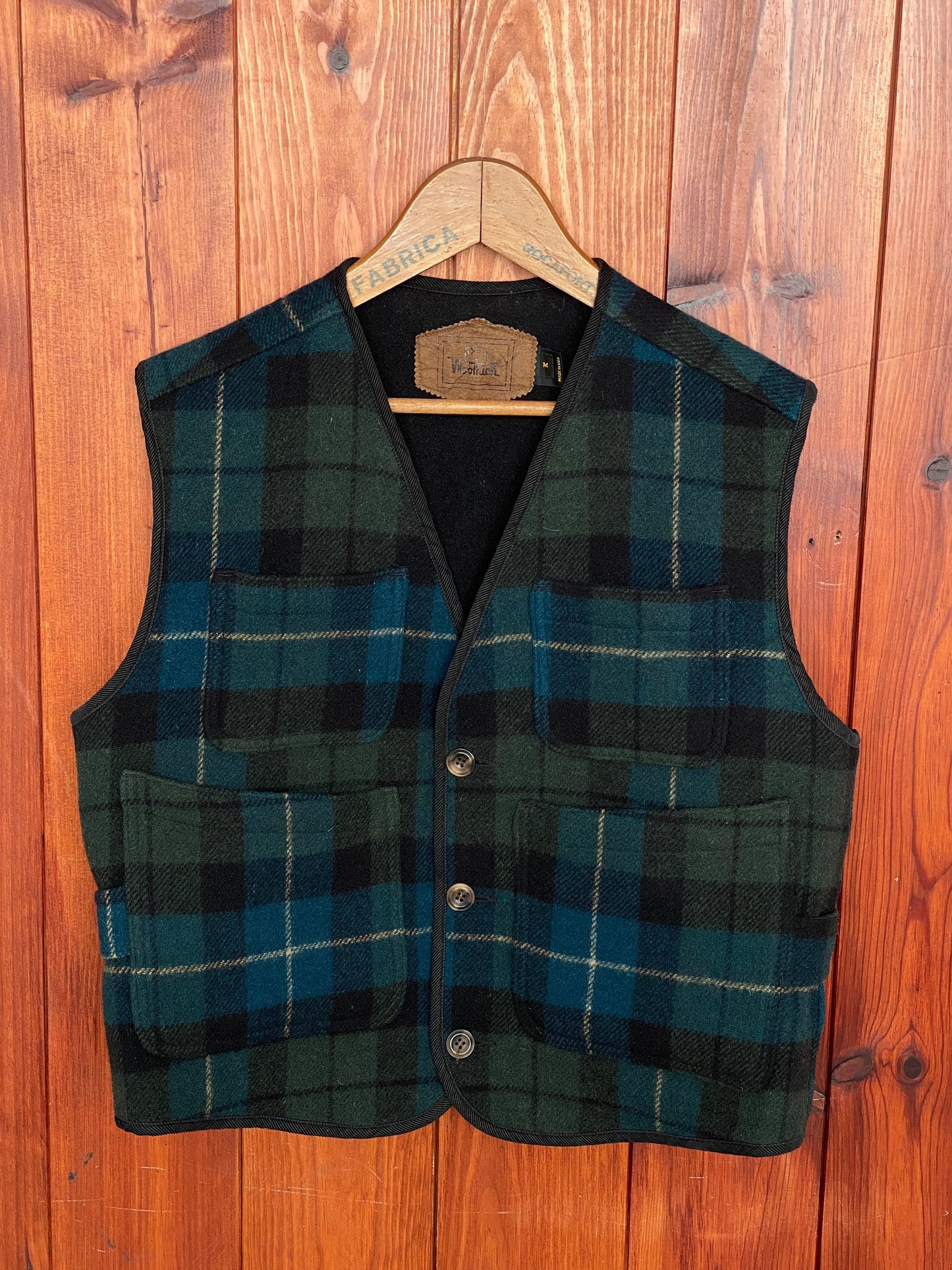 vintage woolrich wool vest made in usa size medium heritage outdoor style aj357 studio