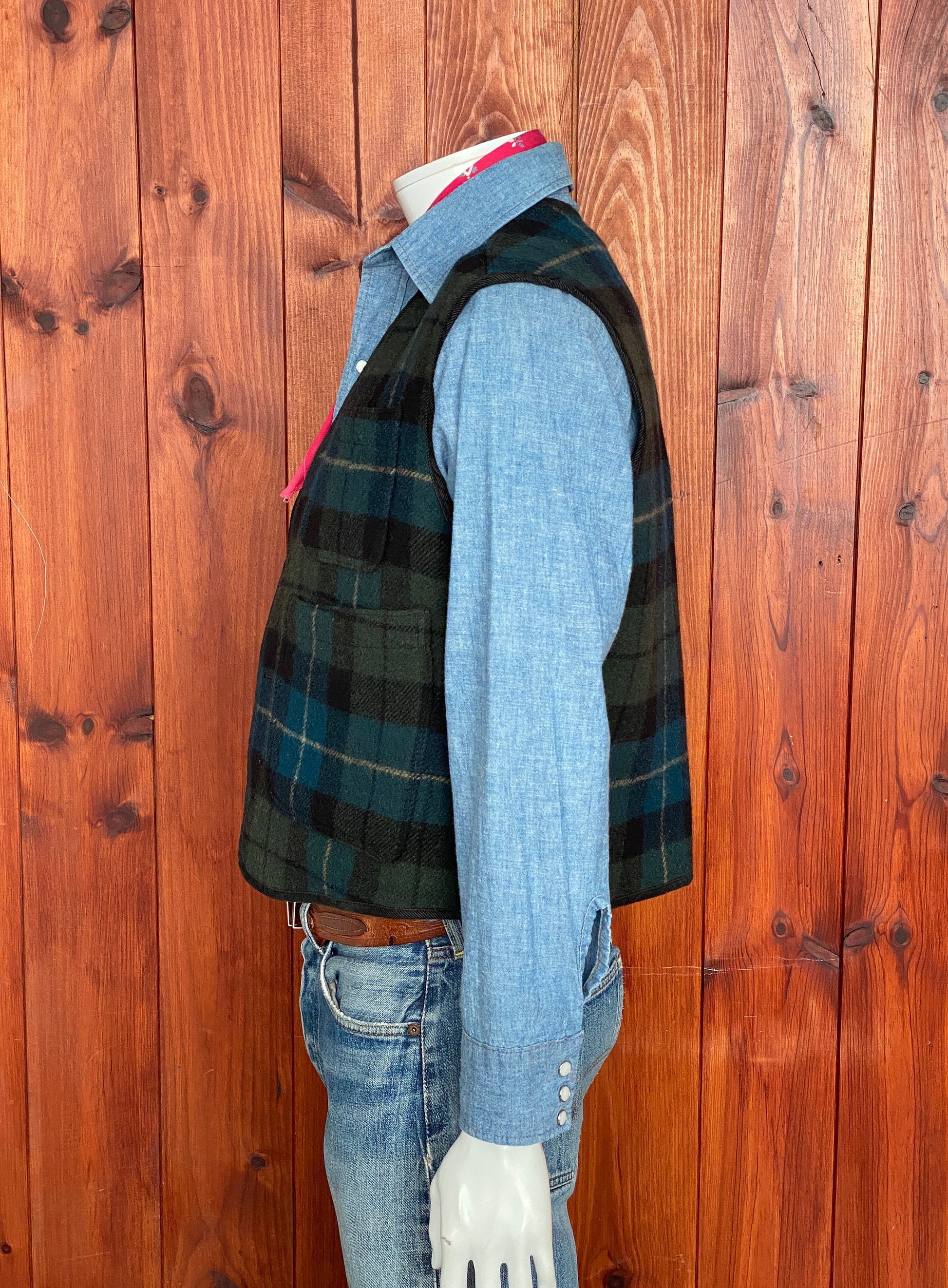 vintage woolrich wool vest made in usa size medium heritage outdoor style aj357 studio