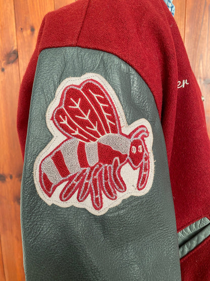 Size Large 90s Original Vintage varsity jacket Made in USA By Delong-AJ357 Studio