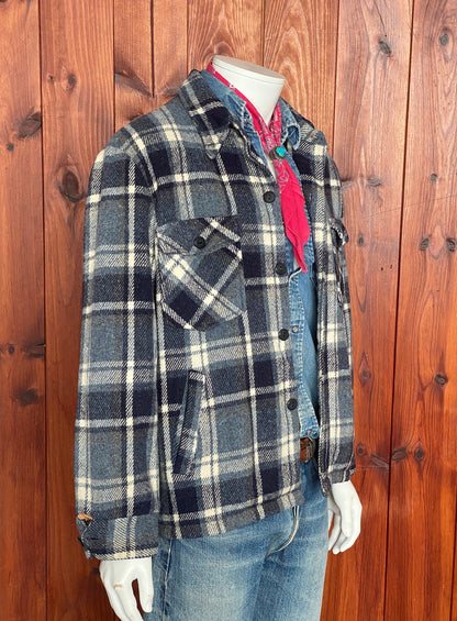 size XL. 70s Vintage JC Penney plaid jacket Made in USA-AJ357 Studio