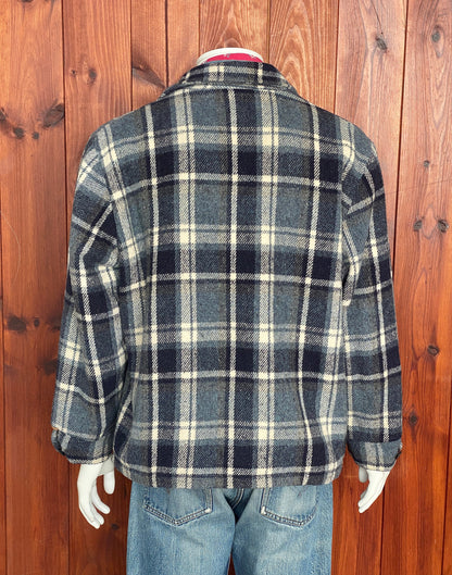 size XL. 70s Vintage JC Penney plaid jacket Made in USA-AJ357 Studio