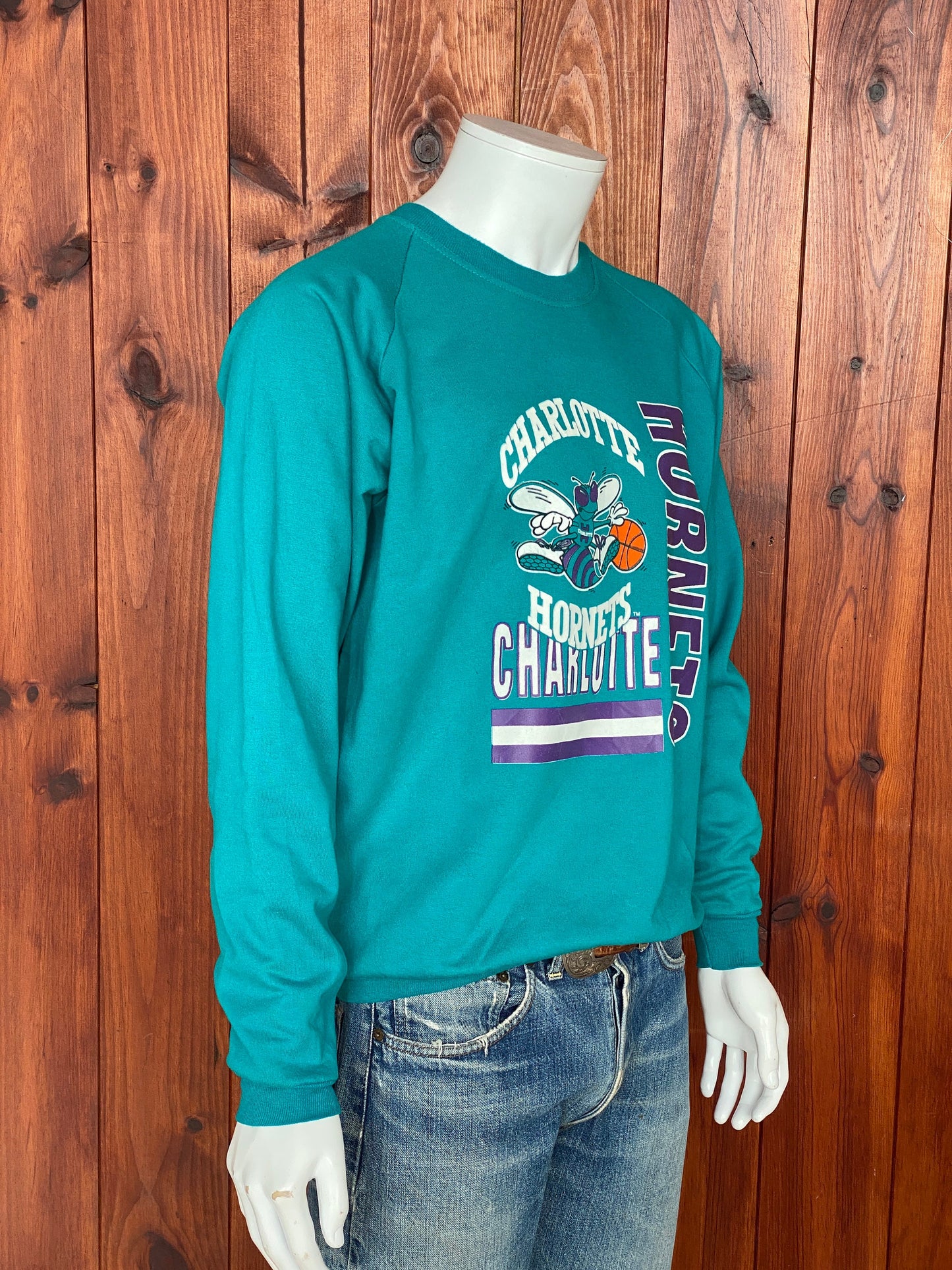 80s Vintage Charlotte Hornets Sweatshirt Made in USA – Authentic Retro Apparel