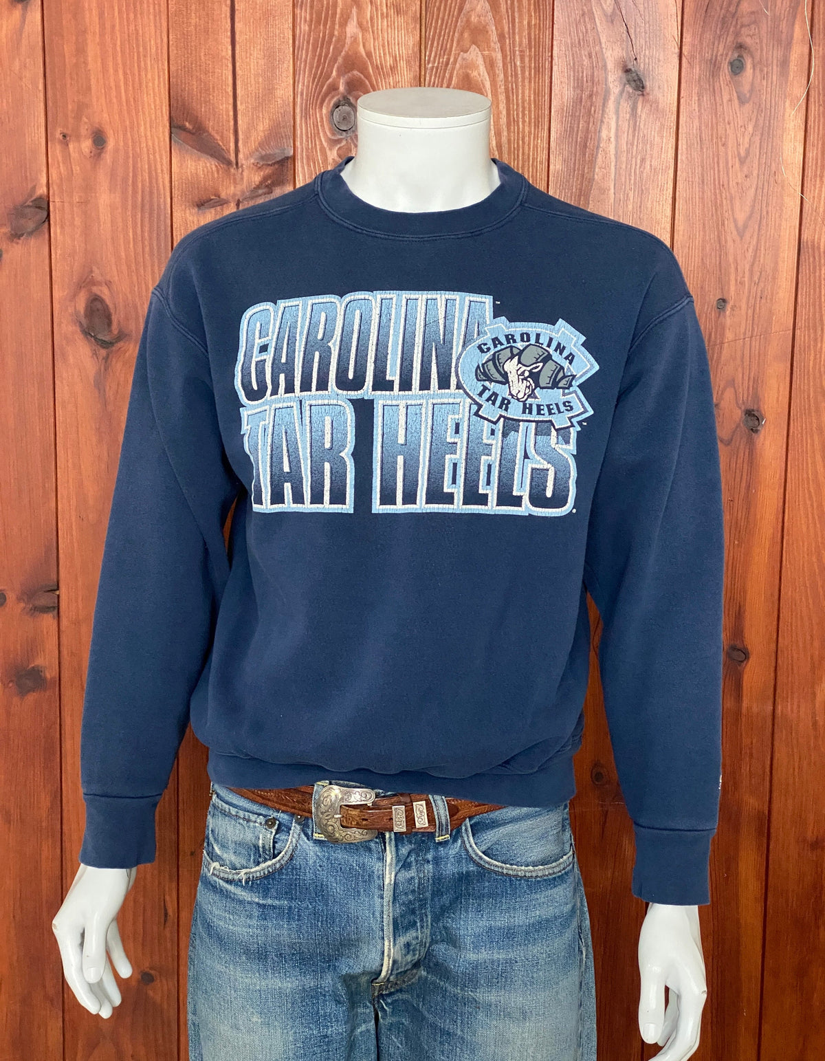 Vintage 90s Carolina Tar Heels Starter Sweatshirt - Size M | Made in USA | Retro Collegiate Style-AJ357 Studio