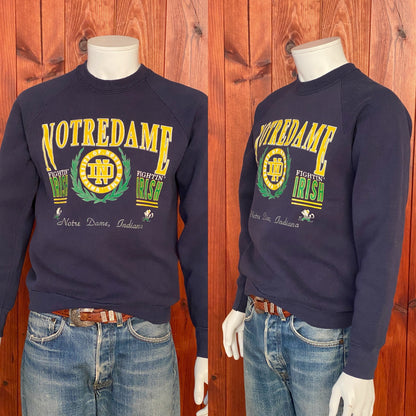 90s Notre Dame Vintage Sweatshirt - Size Large | Made in USA Authenticity-AJ357 Studio
