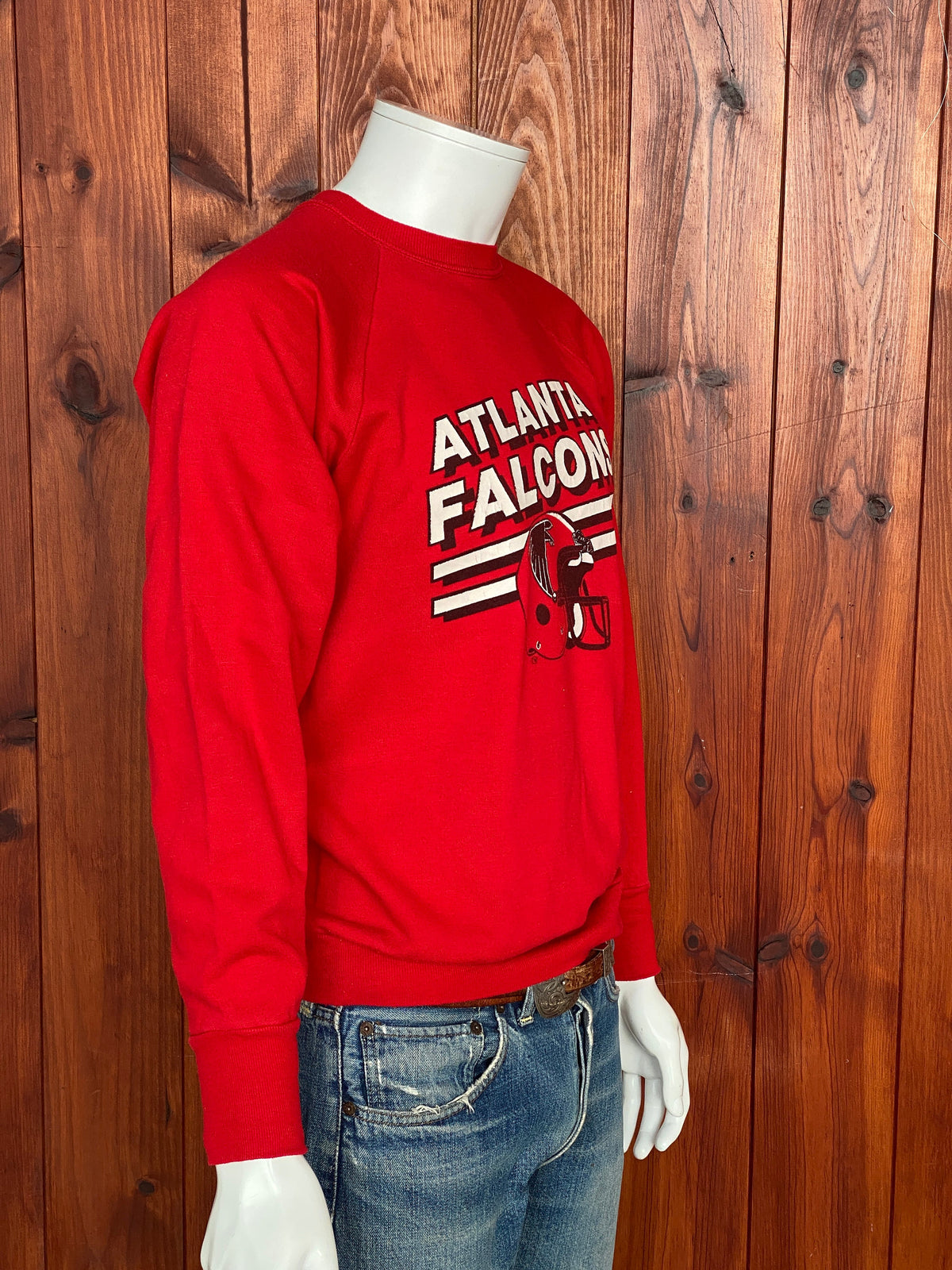 Medium Size Vintage 80s Atlanta Falcons Sweatshirt, Made in USA - Sports Memorabilia-AJ357 Studio