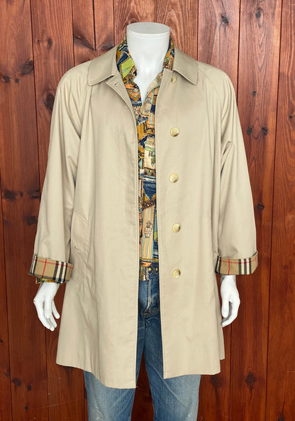 Size 14 Reg women EU Burberrys Coat Made in England-AJ357 Studio