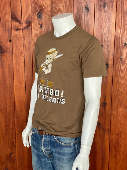 Large. Vintage 50/50 cotton 1985 New Orleans t shirt Made In USA-AJ357 Studio