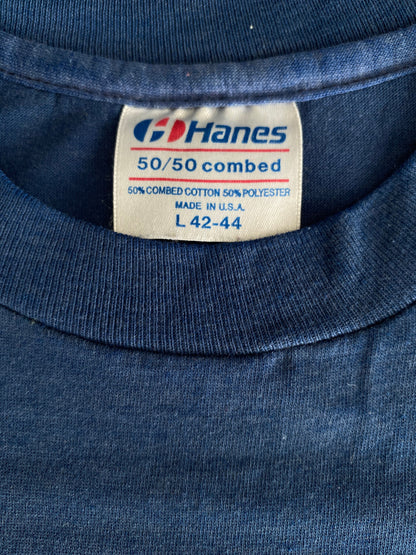 Large. Vintage 50/50 cotton 1983 t shirt Made In USA-AJ357 Studio