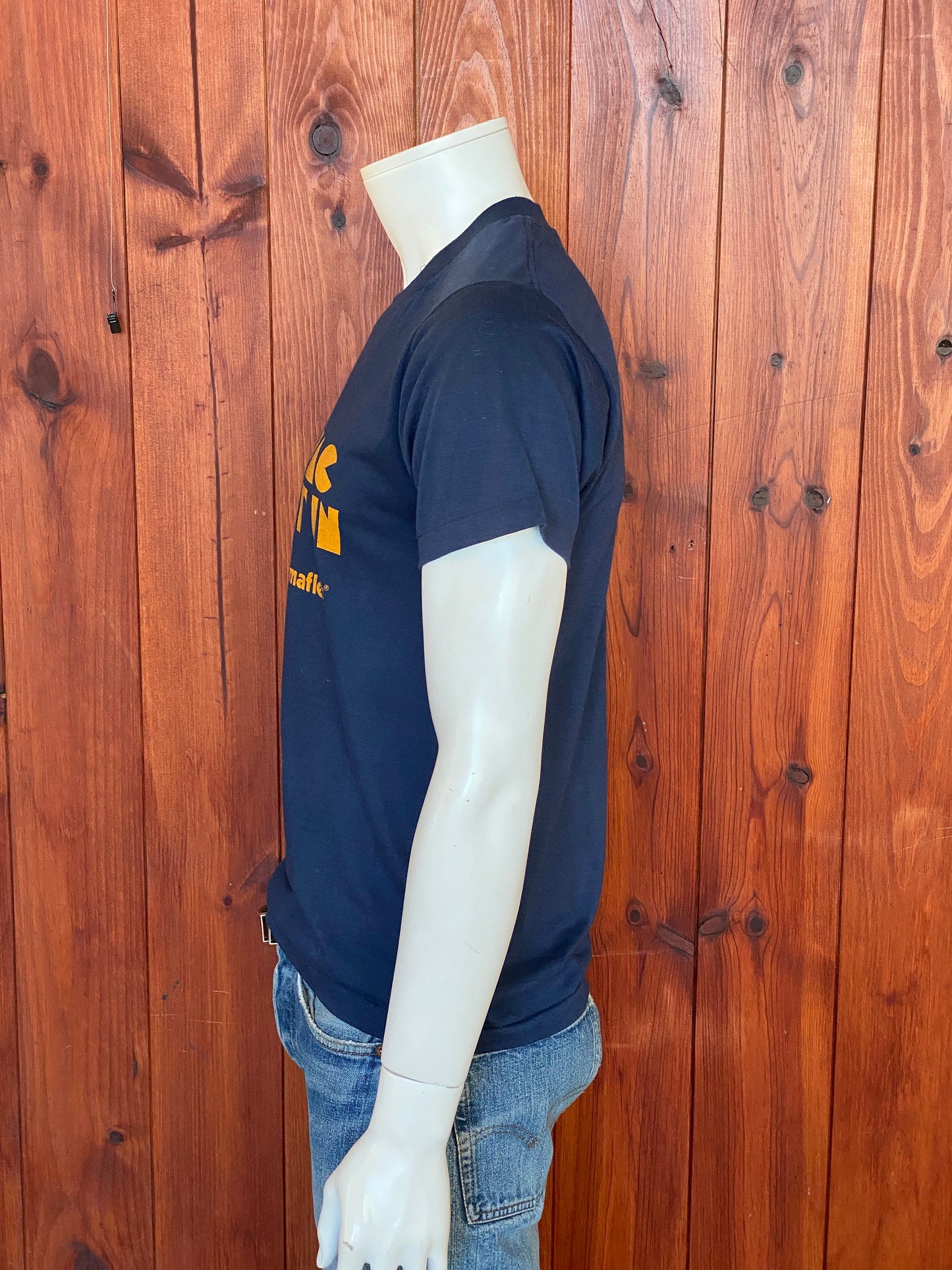 Large. Vintage 50/50 cotton 80s Pac It In T shirt Made In USA