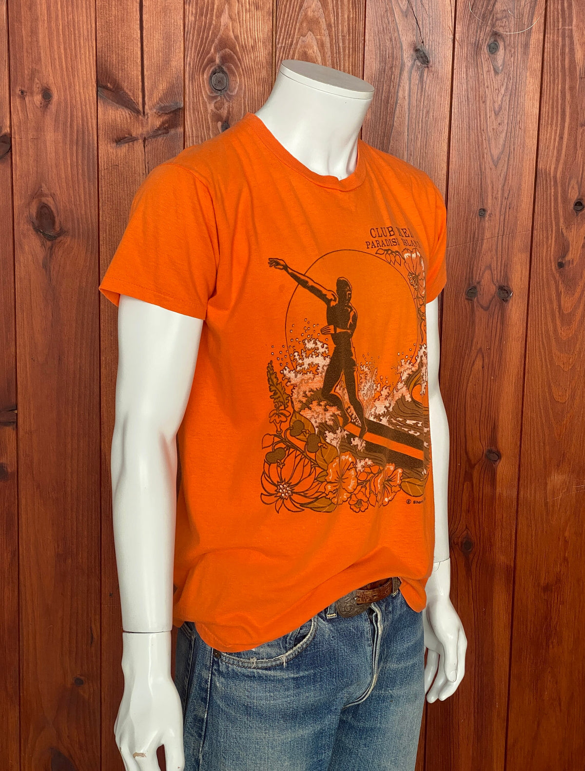 Vintage 80s Club Med Surf T-Shirt - Size M | Made in USA | 50/50 Cotton Blend-AJ357 Studio