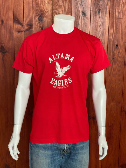 Vintage 80s Altama Eagles T-Shirt - Size M | Made in USA | 50/50 Cotton Blend-AJ357 Studio