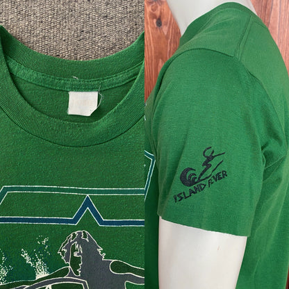 Large, Authentic 50/50 vintage 890s t shirt Made In USA-AJ357 Studio