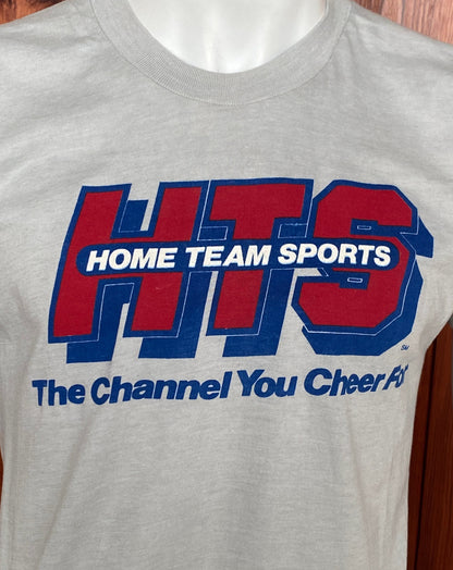 Med. Vintage 50/50 cotton 80s HTS T-shirt Made In USA-AJ357 Studio
