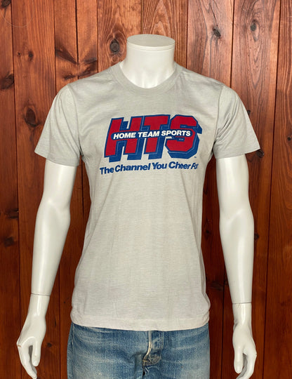 Med. Vintage 50/50 cotton 80s HTS T-shirt Made In USA-AJ357 Studio